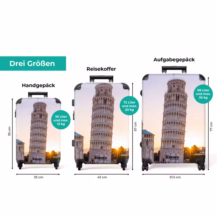 Koffer - Architektur – Turm – Pisa – Italien – Sonnenuntergang — 3