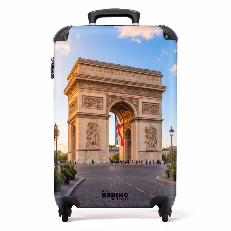 Koffer - Denkmal – Paris – Sonnenuntergang – Architektur – Gold — 1