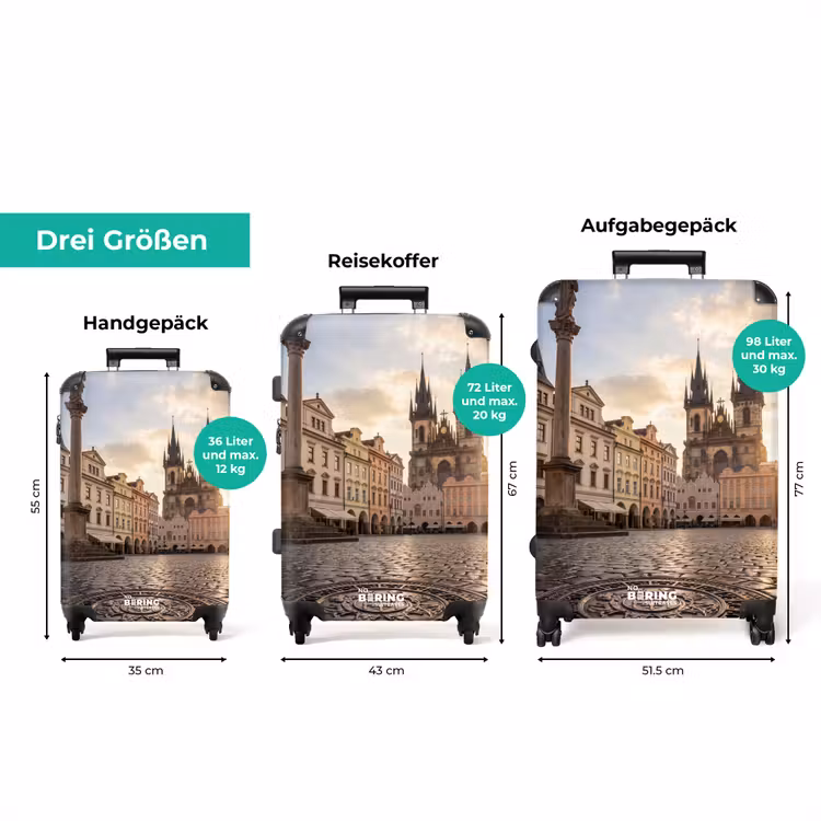 Koffer - Stadt – Prag – Morgen – Architektur – Gold — 3