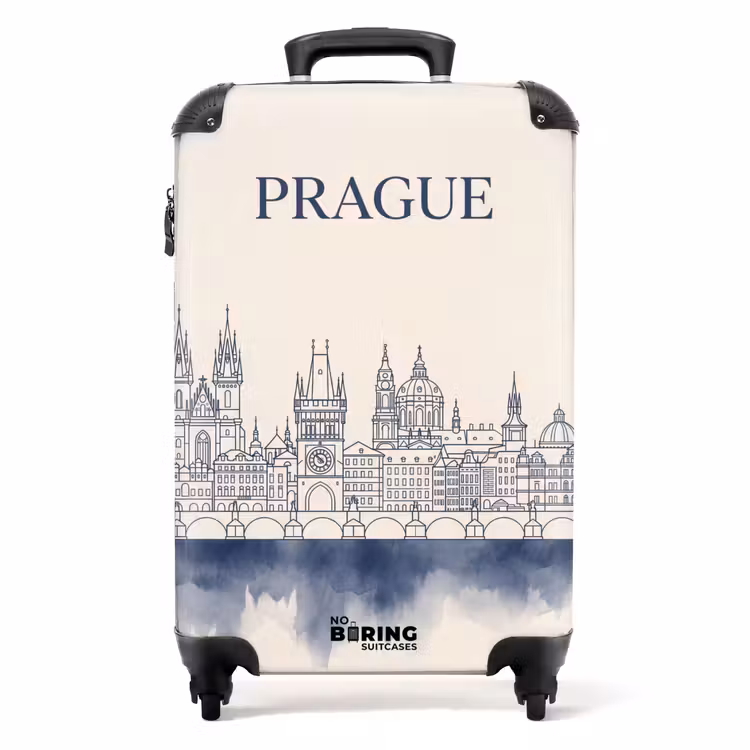 Koffer - Prag – Skyline – Architektur – Blau — 1