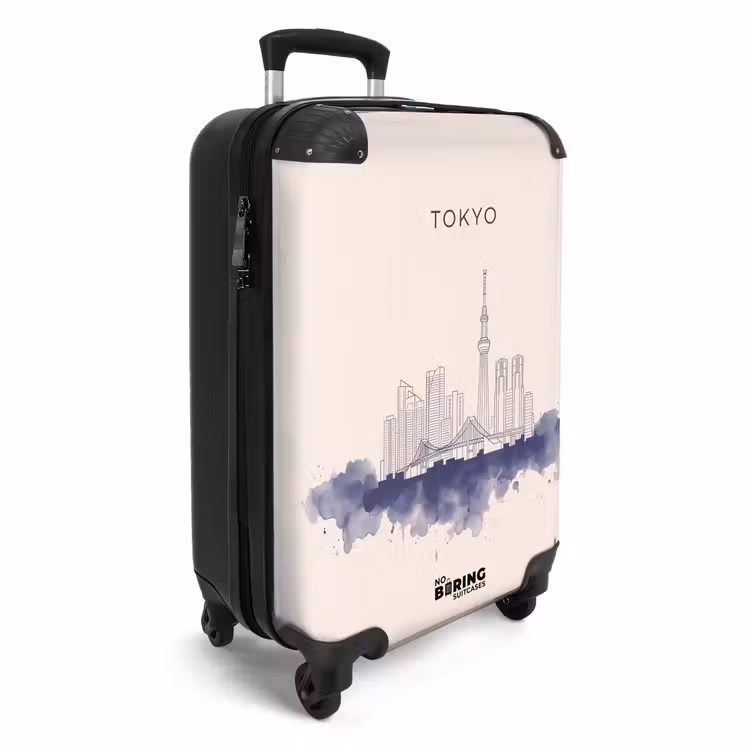 Koffer - Tokio – Skyline – Stadt – Abstrakt – Blau — 2