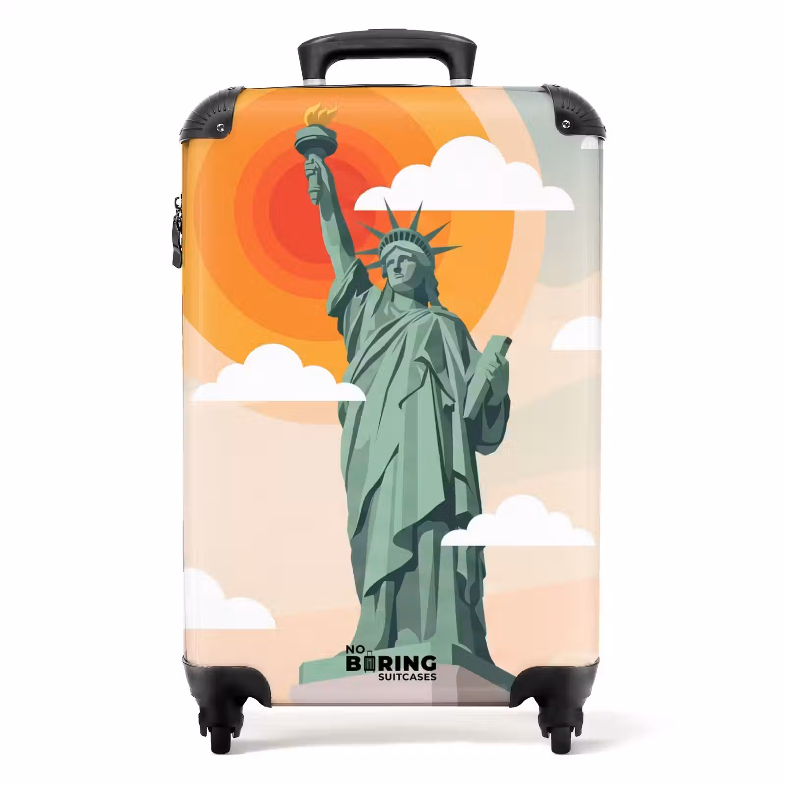Koffer - Freiheitsstatue – New York – Sonne – Modern — 1