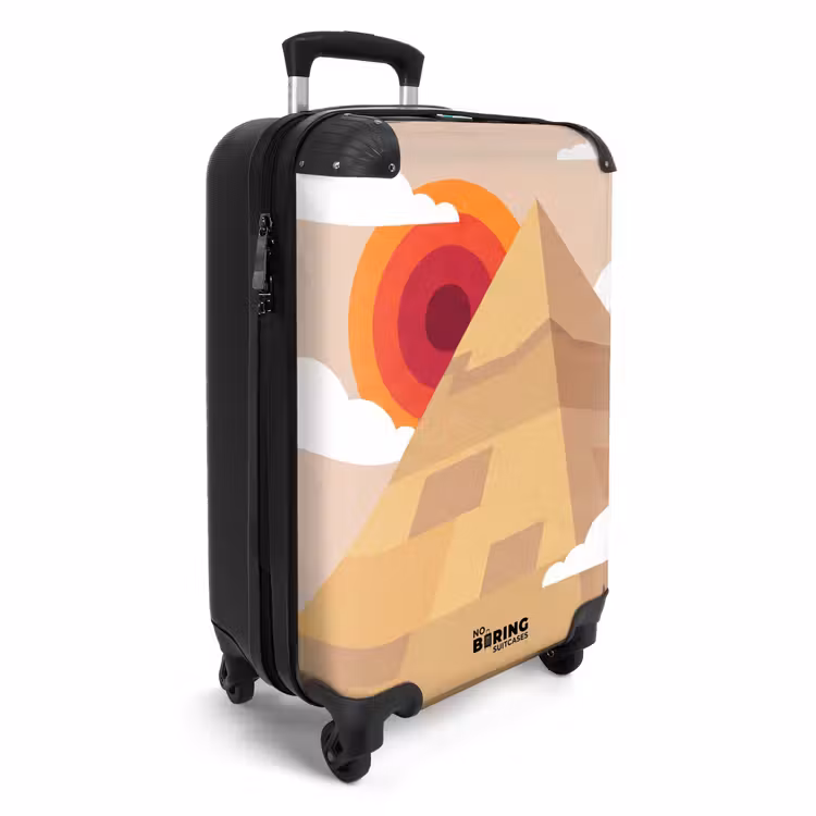 Koffer - Pyramide – Sonne – Wüste – Modern – Orange — 2