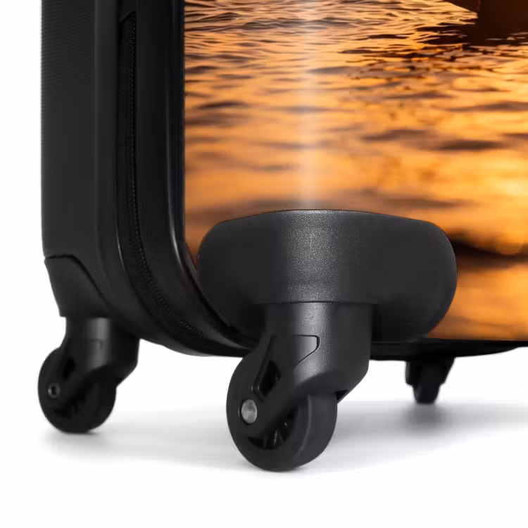 Koffer - Person – Surfen – Sonnenuntergang – Meer – Orange — 7