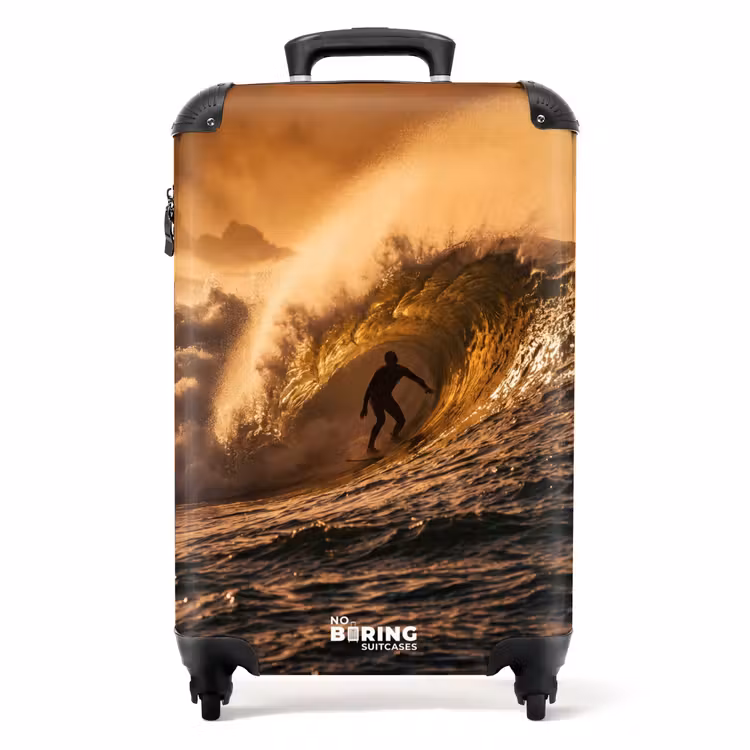 Koffer - Surfer – Welle – Ozean – Sport – Orange — 1