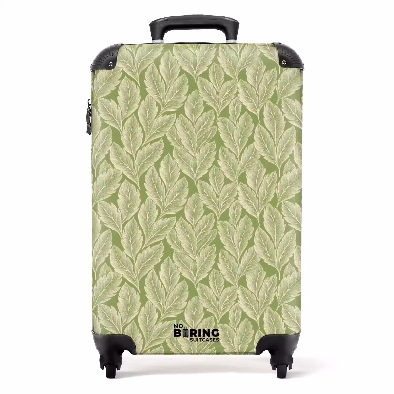 Koffer - Grün – Botanisch – Blätter – Vintage – Muster — 1