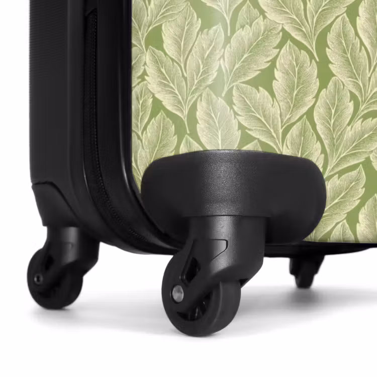 Koffer - Grün – Botanisch – Blätter – Vintage – Muster — 7