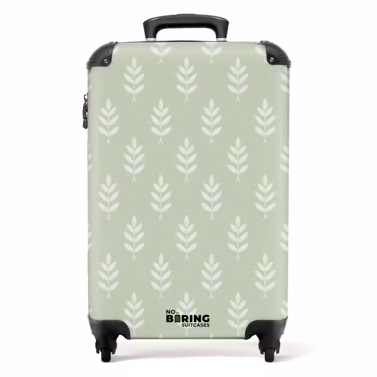 Koffer - Salbeigrün – Botanisch – Zweige – Minimalistisch – Muster — 1