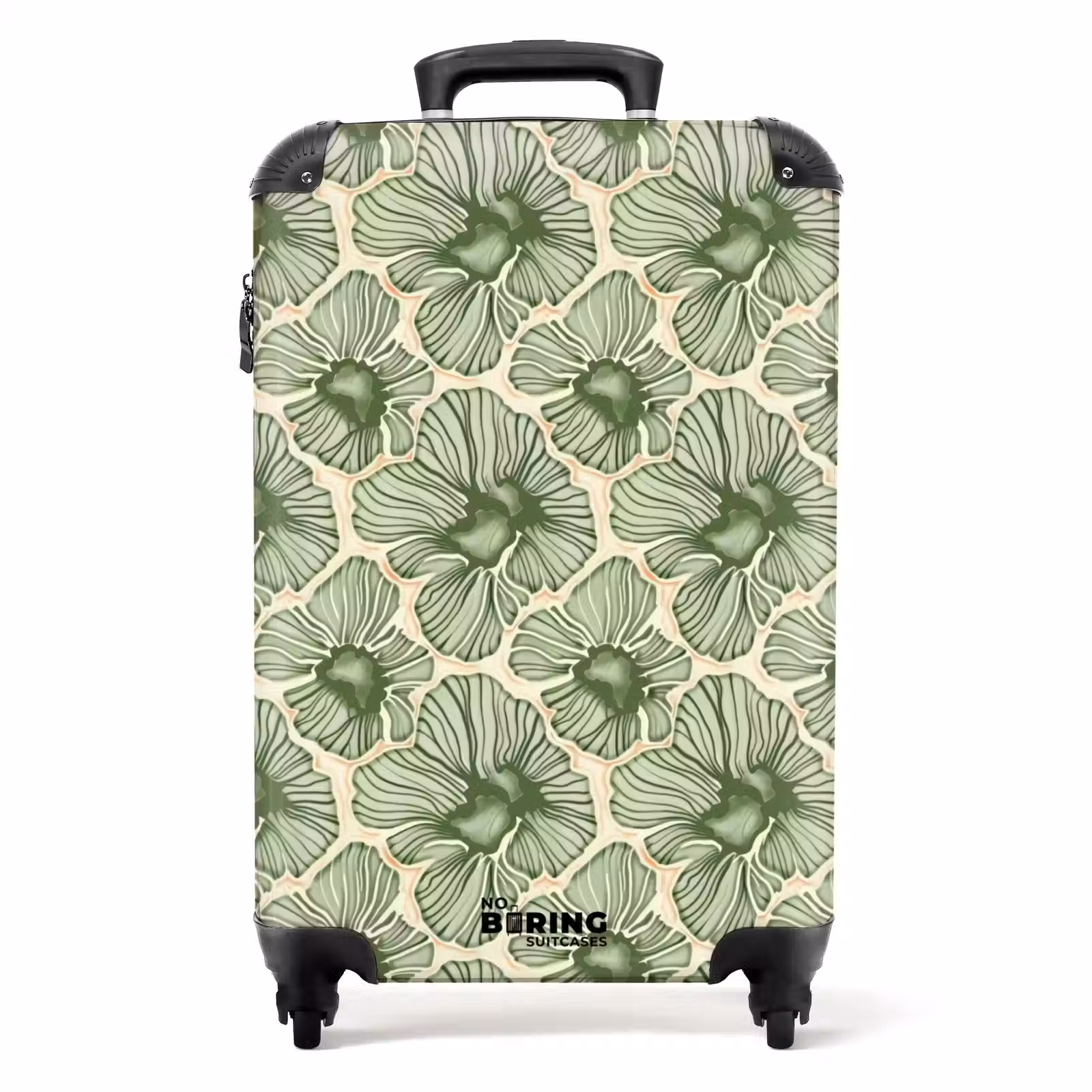 Koffer - Grün – Botanisch – Blumen – Organisch – Muster — 1
