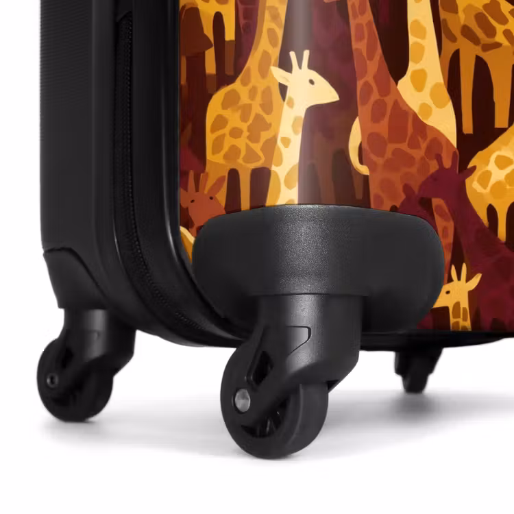 Koffer - Braun – Giraffen – Safari – Muster — 7