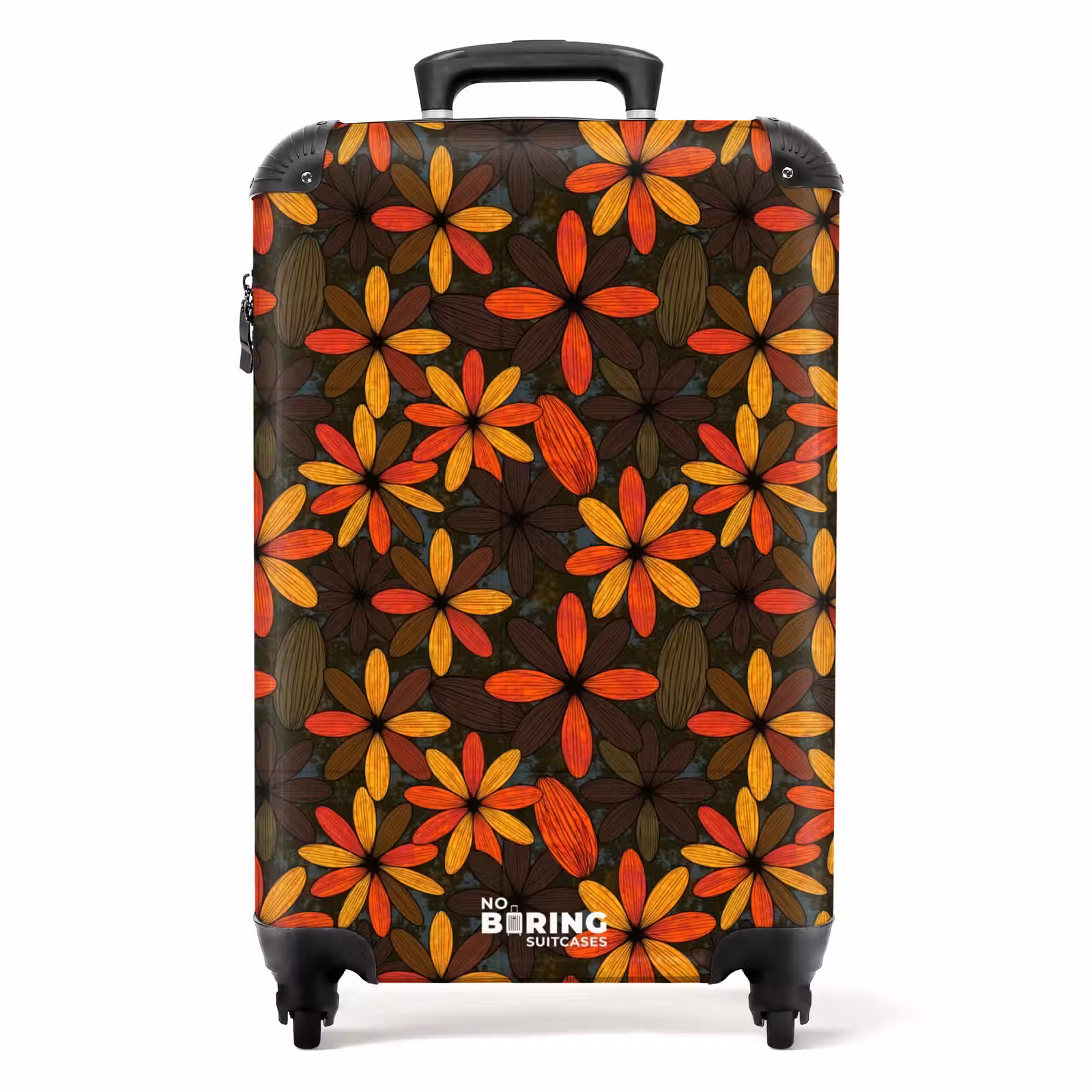 Koffer - Orange – Retro – Blumen – Herbst — 1
