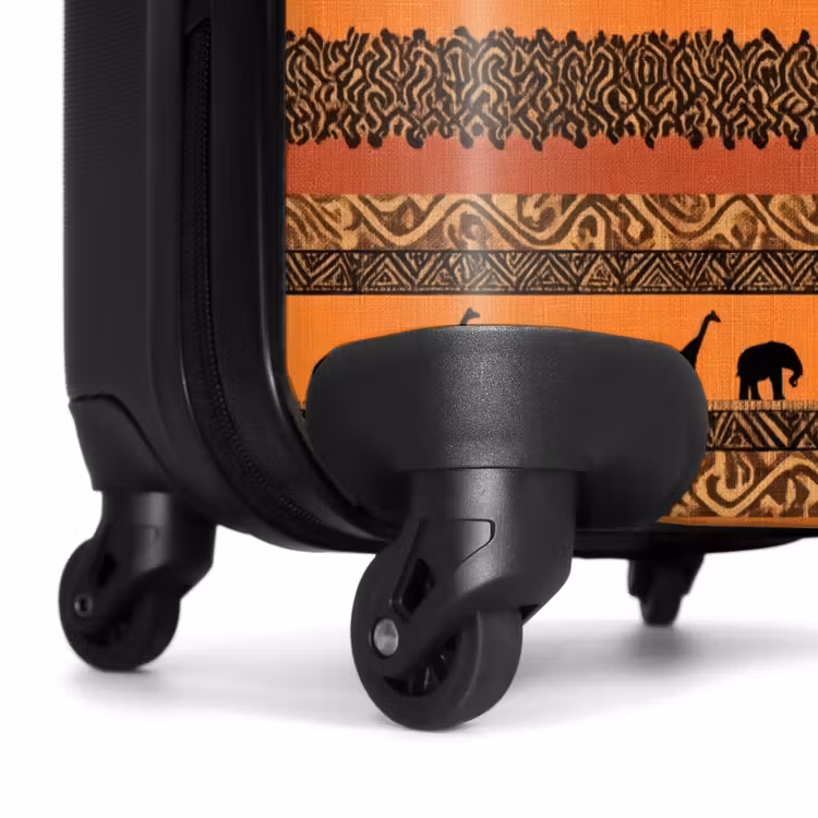 Koffer - Orange – Safari – Afrikaans – Tiere – Muster — 7