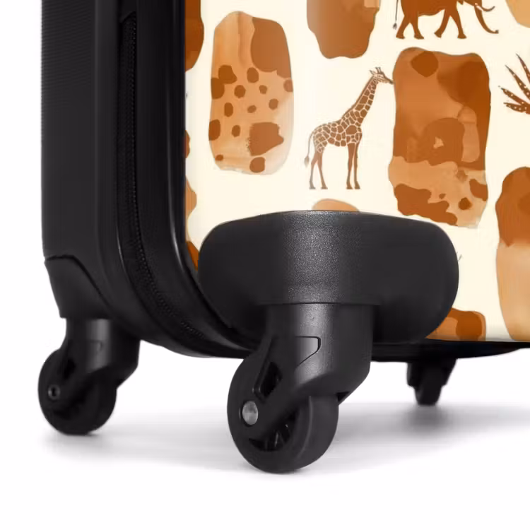 Koffer - Terrakotta – Safari – Tiere – Muster — 7