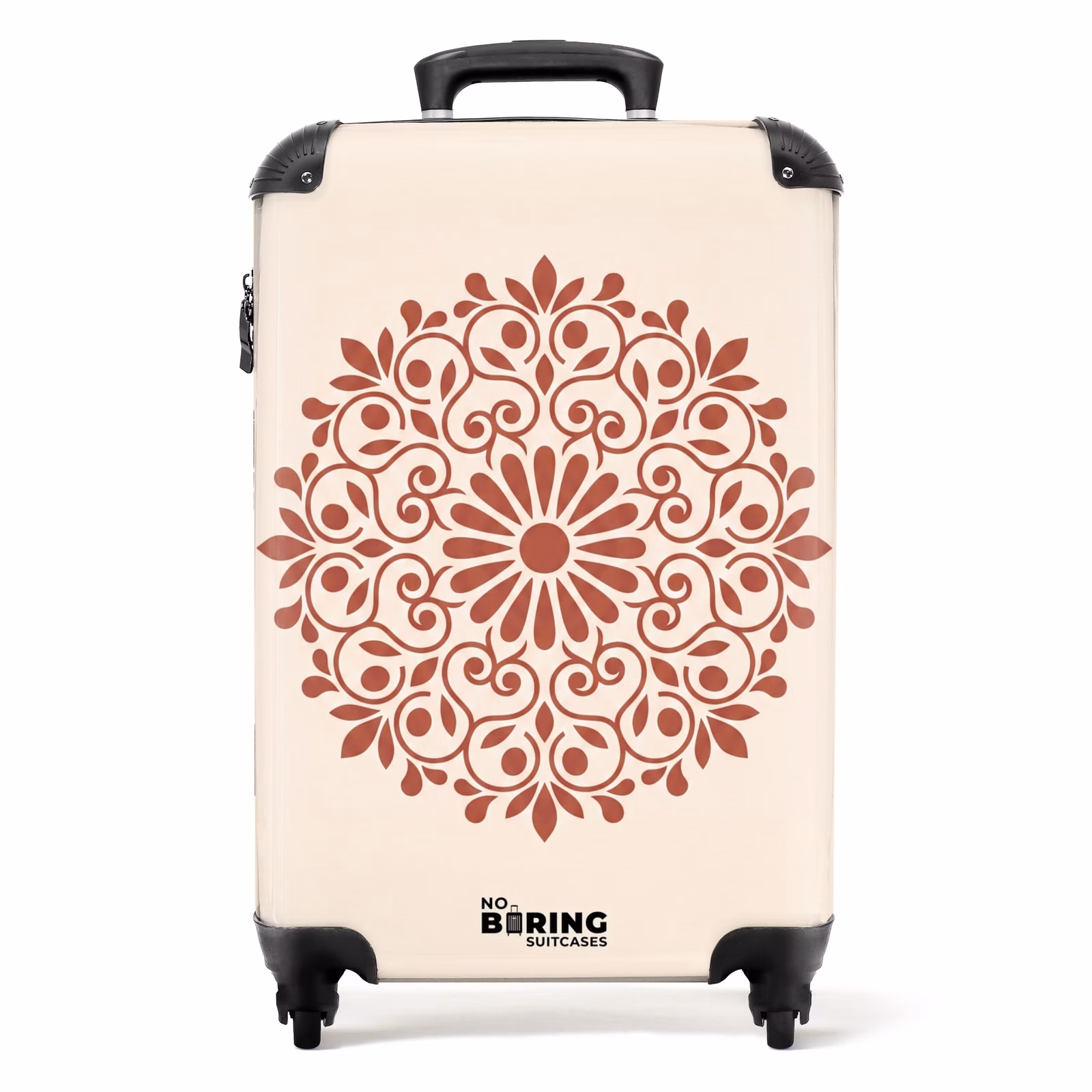 Koffer - Dekoration – Kreis – Symmetrisch – Modern – Rotbraun — 1
