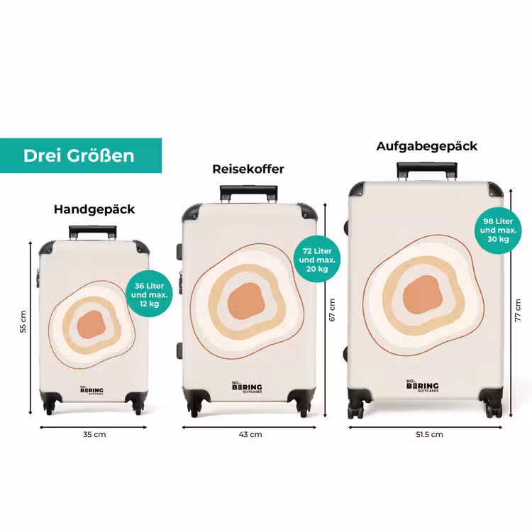 Koffer - Abstrakt – Organisch – Modern – Beige – Kunst — 3