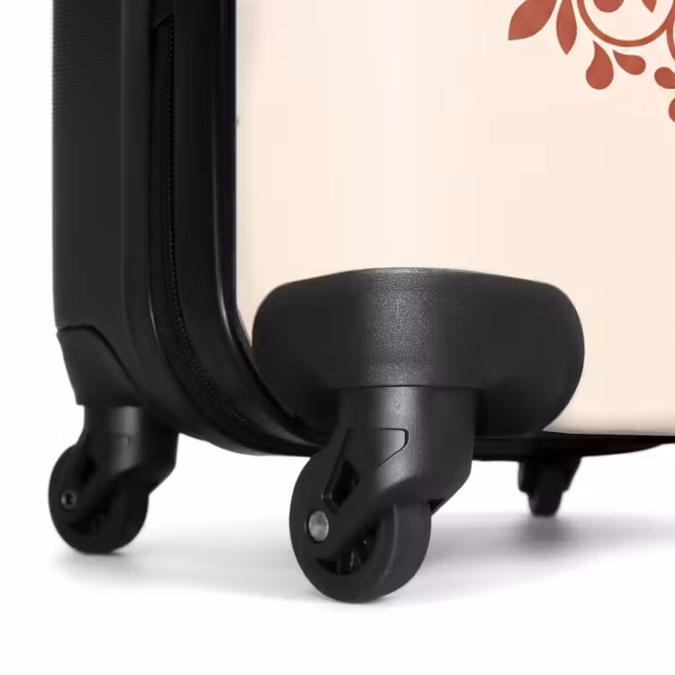 Koffer - Dekoration – Kreis – Symmetrisch – Modern – Rotbraun — 7