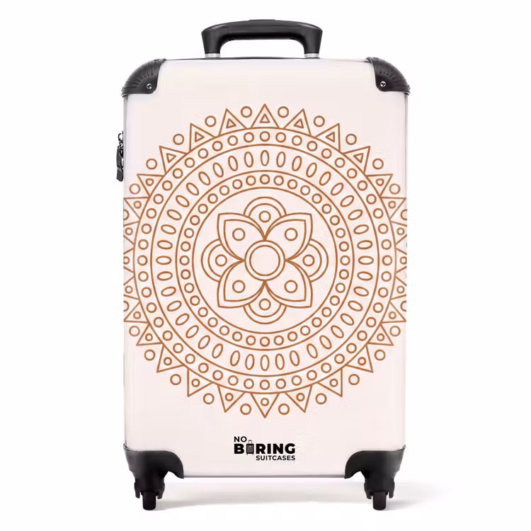 Koffer - Mandala – Geometrisch – Abstrakt – Orientalisch – Braun — 1