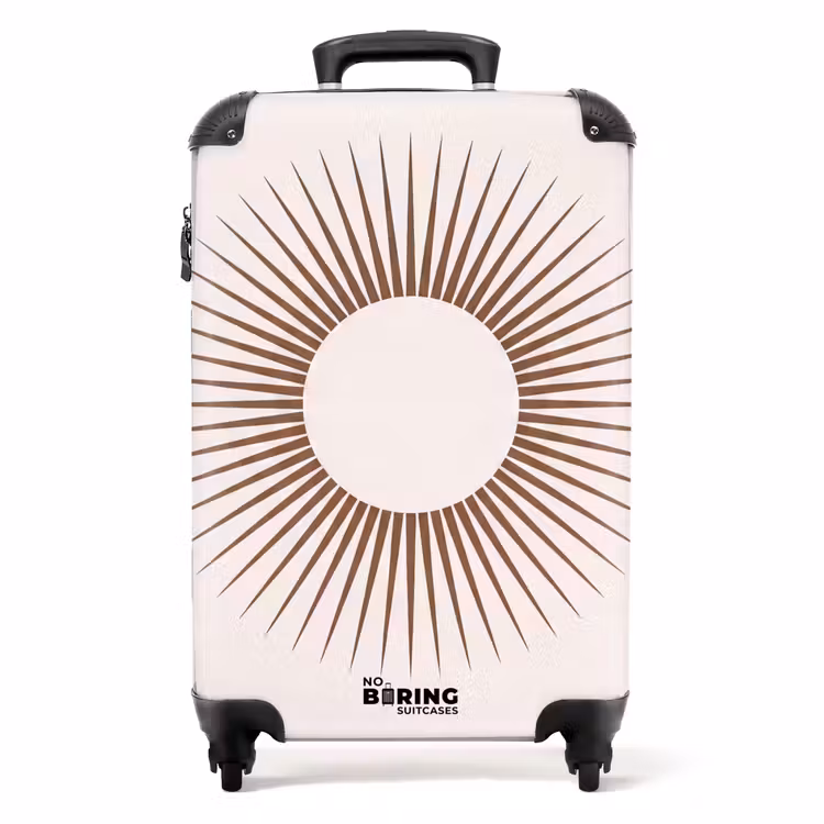 Koffer - Zusammenfassung – Sonne – Symbol – Modern – Beige — 1
