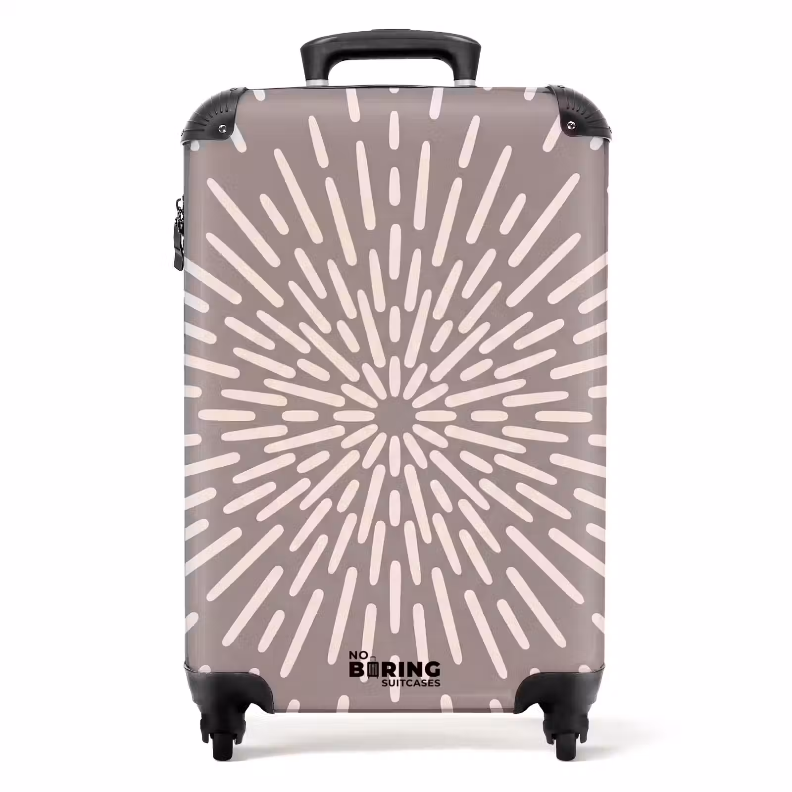 Koffer - Muster – Strahlen – Abstrakt – Modern – Grau — 1