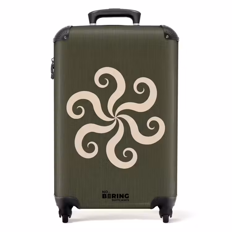 Koffer - Muster – Spirale – Abstrakt – Modern – Grün — 1