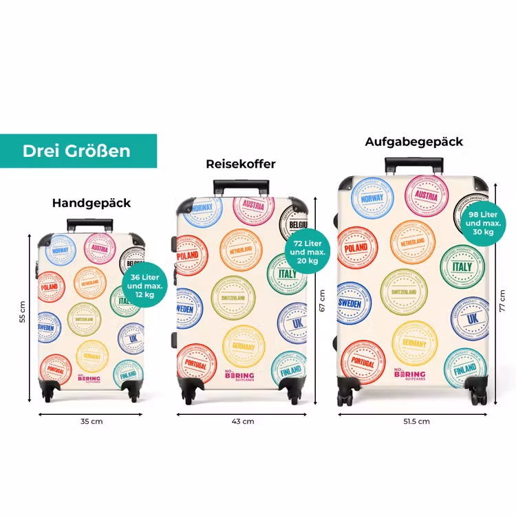Koffer - Länder – Kreise – Bunt — 3