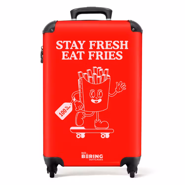 Koffer - Pommes – Rot – Skateboard — 1