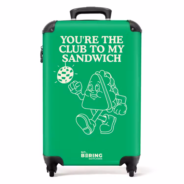Koffer - Sandwich – Grün – Discokugel — 1