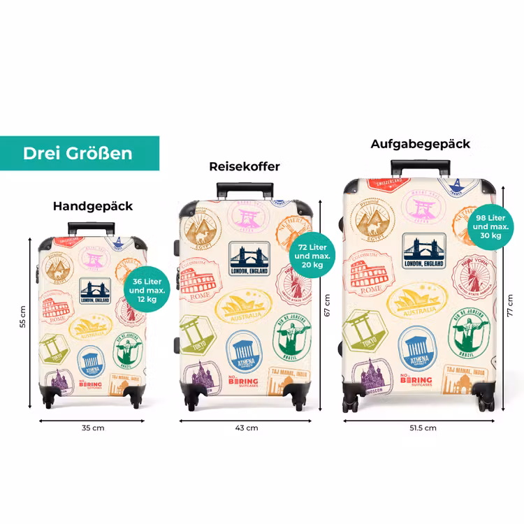 Koffer - Stempel – Bunt – Welt — 3