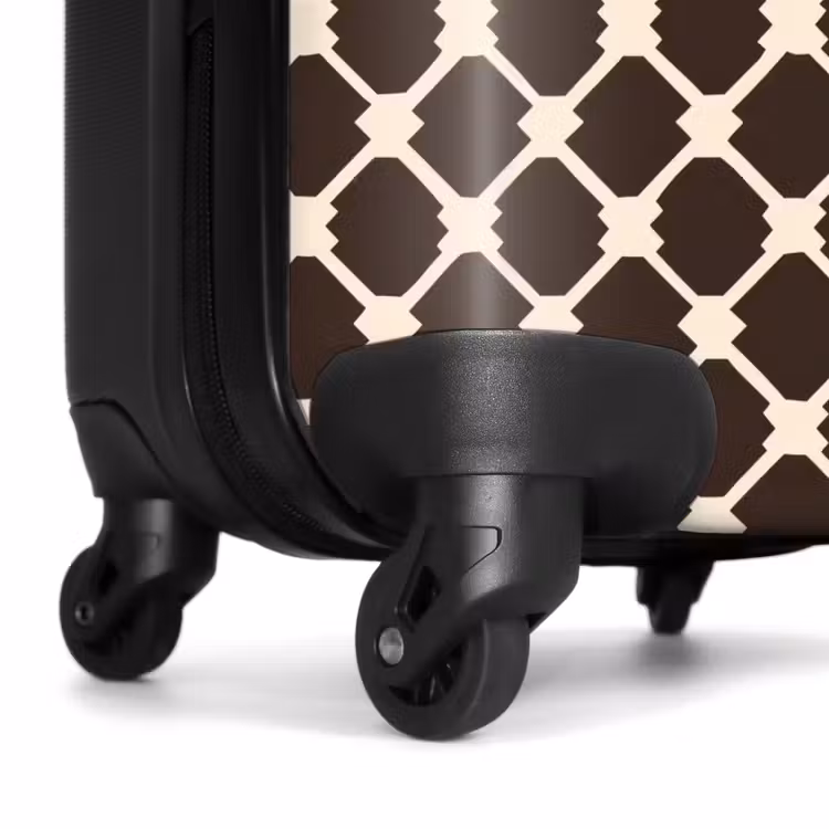 Koffer - Braun - Schachbrettmuster - Geometrisch — 7