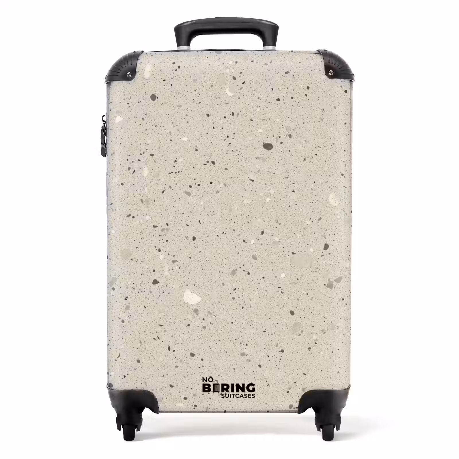 Koffer - Hellbeige - Terrazzo - Grau — 1