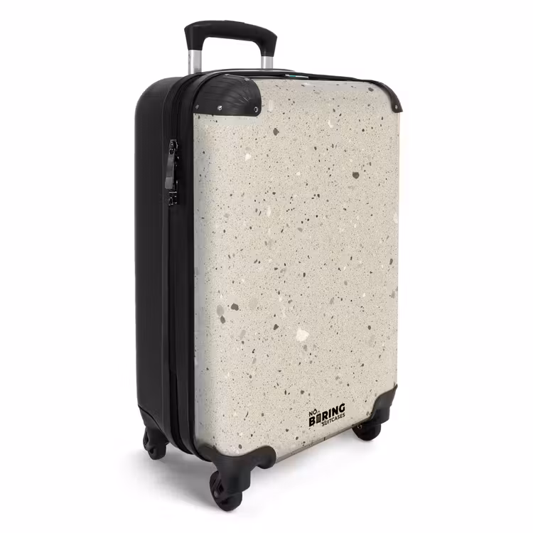 Koffer - Hellbeige - Terrazzo - Grau — 2