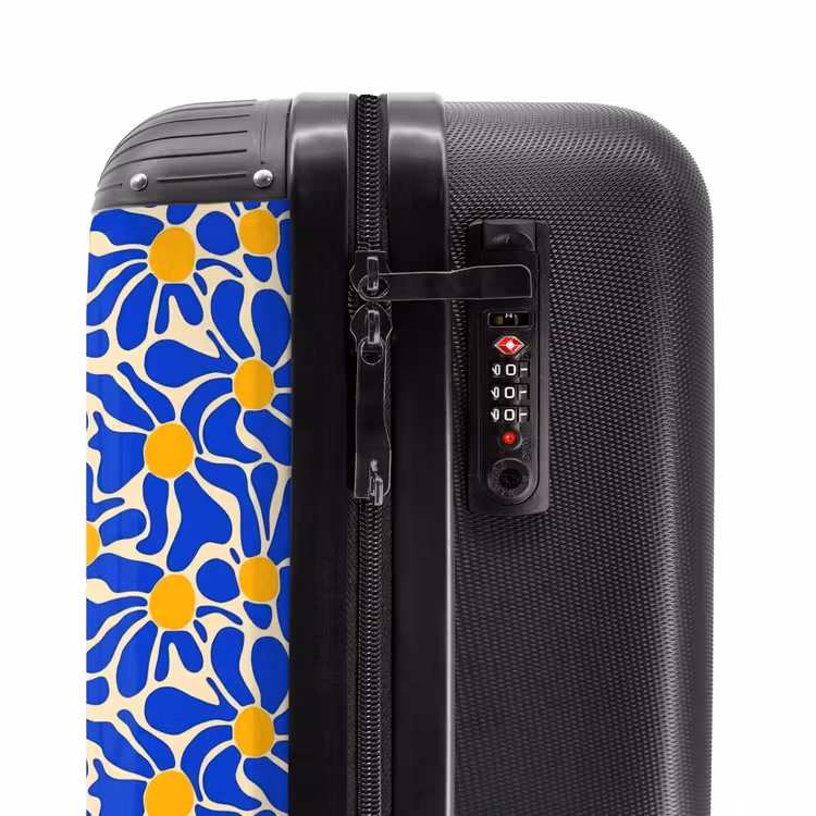 Koffer - Abstrakt - Blume - Blau — 6