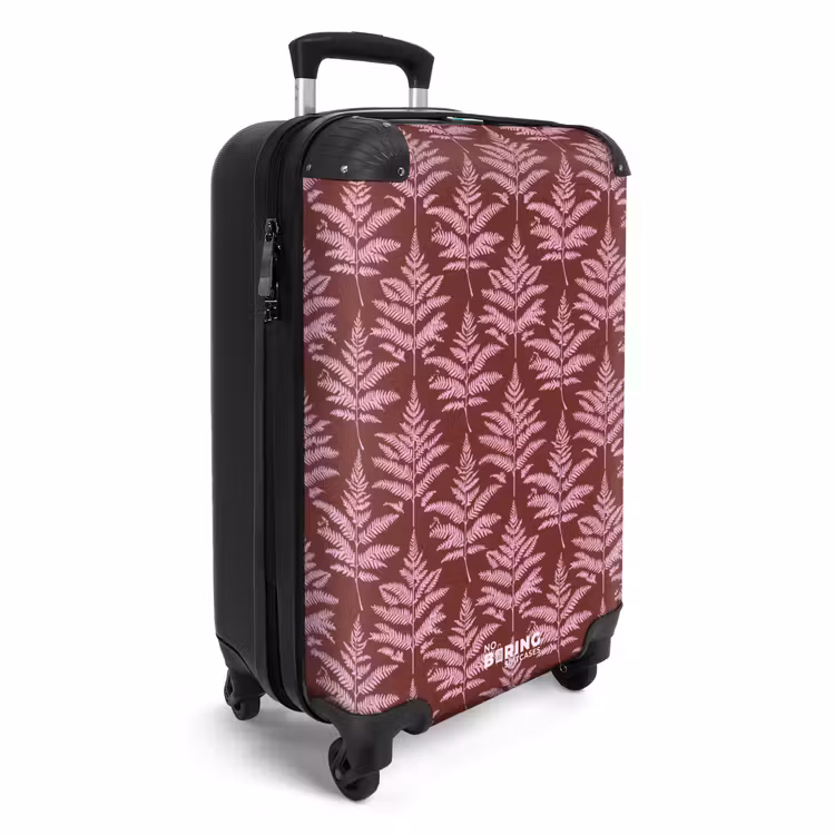 Koffer - Blatt - Muster - Lila — 2
