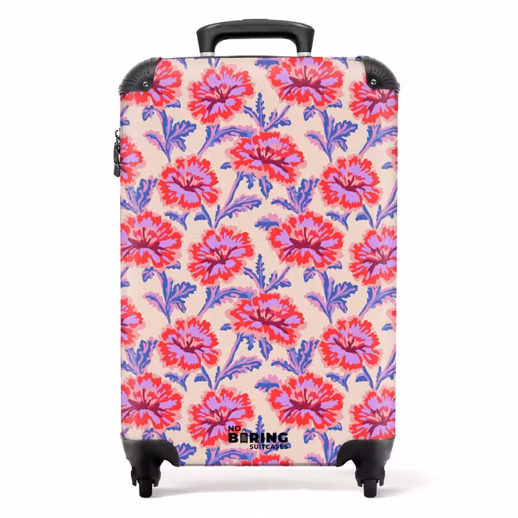 Koffer - Blumen - Muster - Mehrfarbig — 1