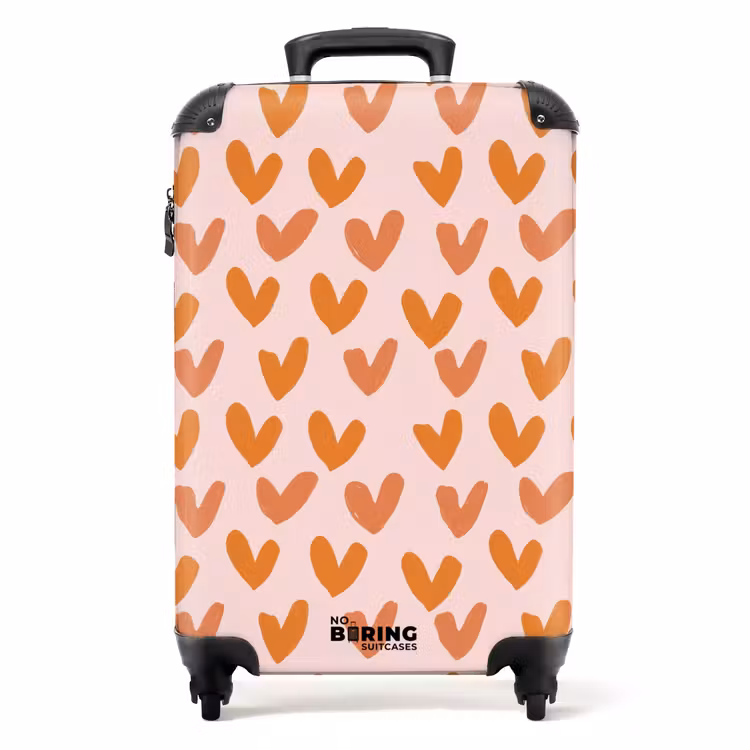 Koffer - Herzen - Signiert - Orange — 1