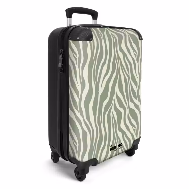 Koffer - Zebra - Motiv - Grün — 2