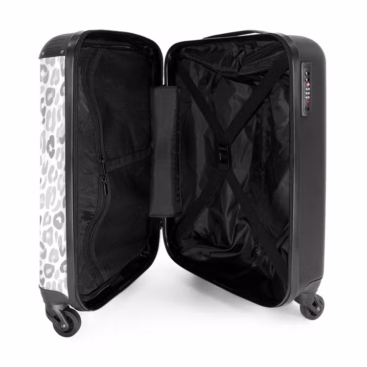 Koffer - Leopard - Motiv - Grau — 5