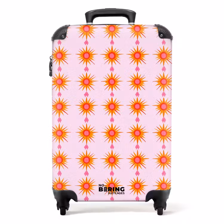 Koffer - Sonne - Motiv - Rosa — 1