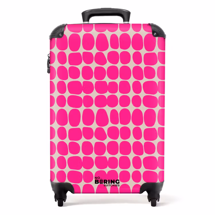 Koffer - Tupfen - Muster - Rosa — 1