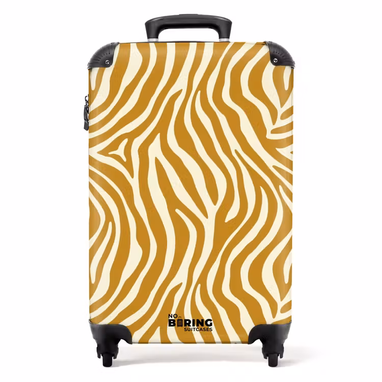 Koffer - Zebra - Klassisch - Ocker - Gelb — 1