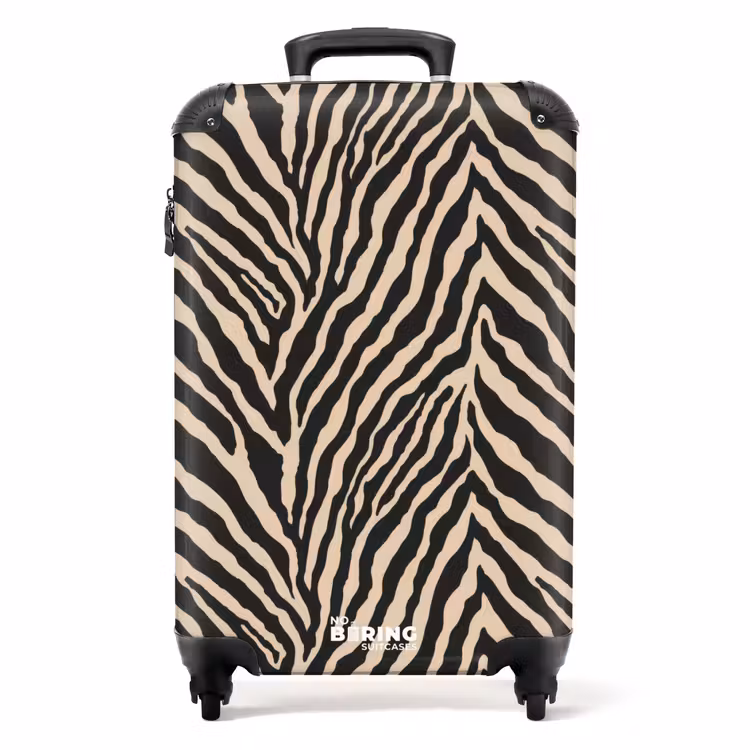 Koffer - Zebra - Klassisch - Schwarz — 1