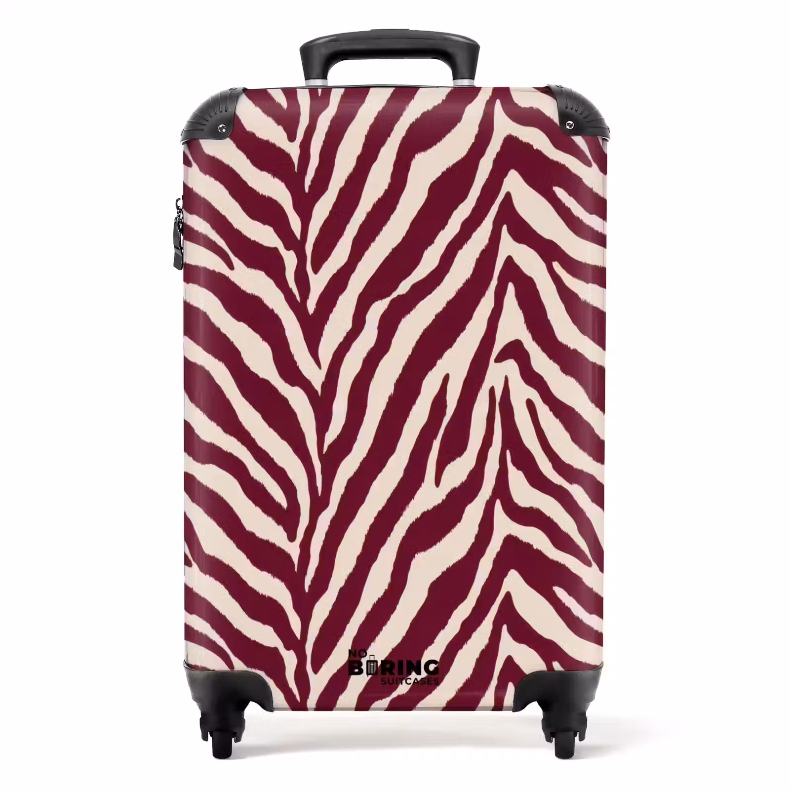 Koffer - Zebra - Motiv - Bordeaux - Rot — 1
