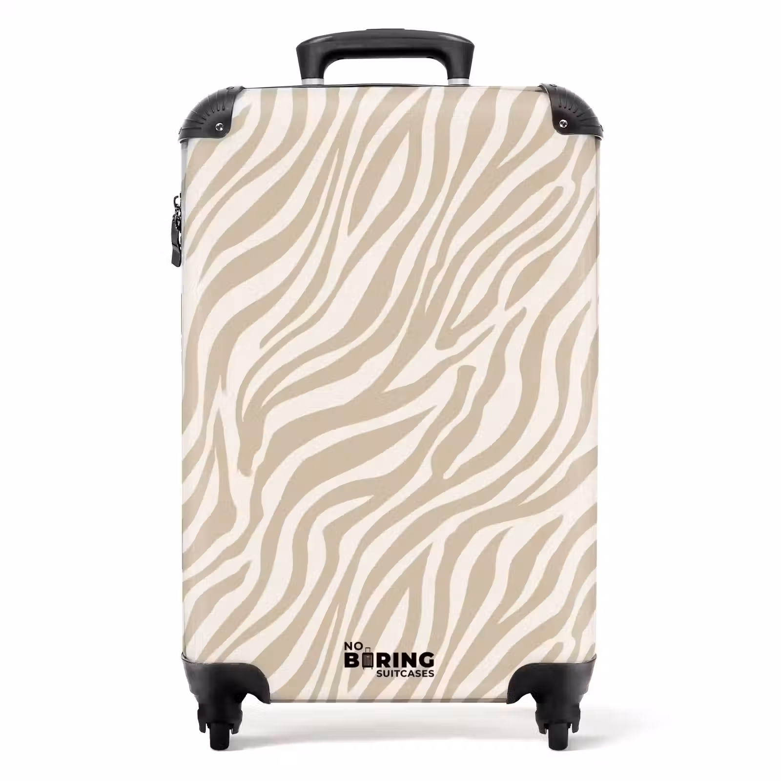 Koffer - Zebra - Muster - Beige — 1