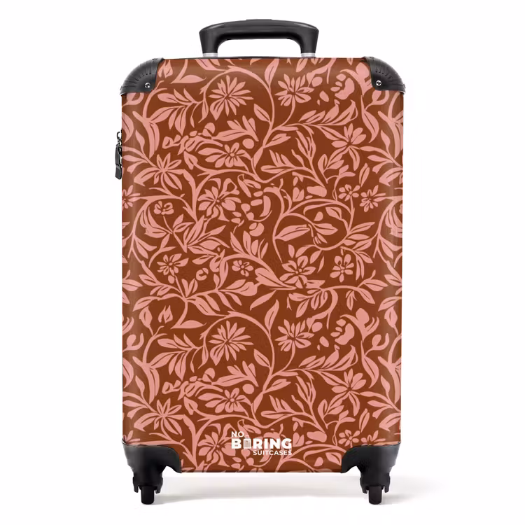 Koffer - Blumen - Druck - Rosa — 1