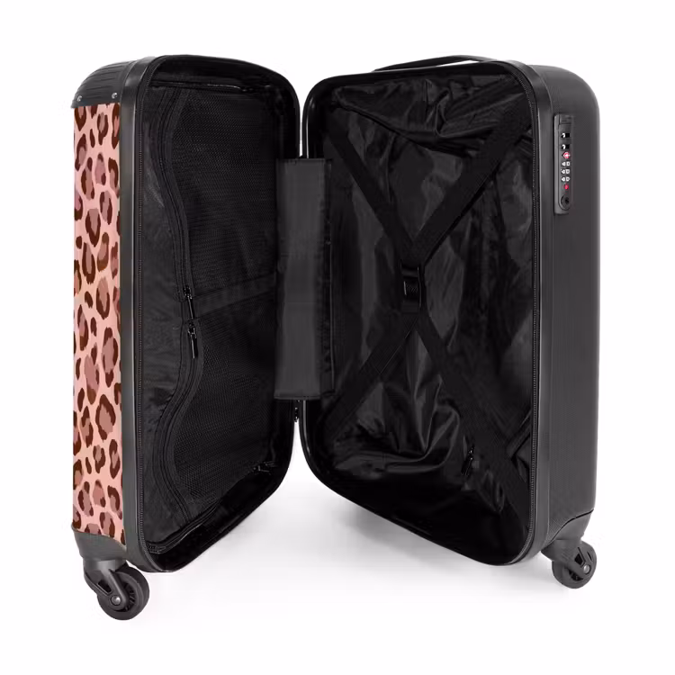Koffer - Leopard - Muster - Rosa — 5