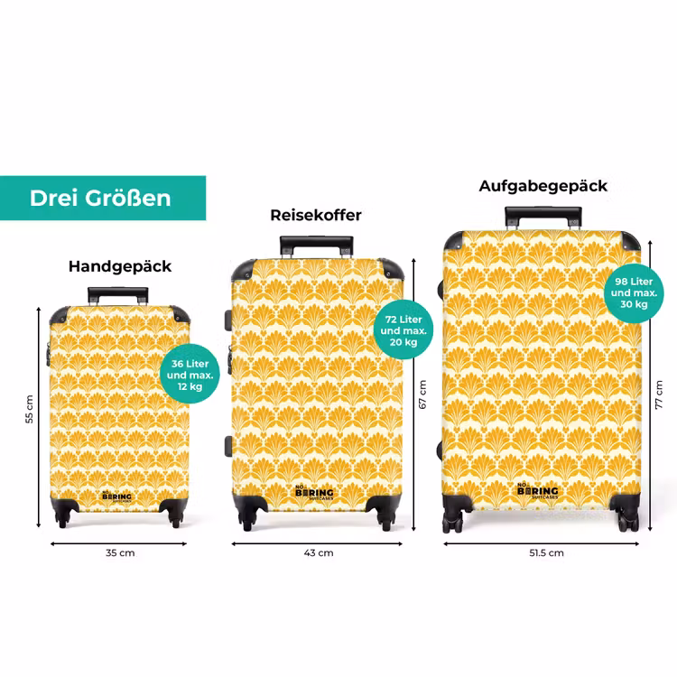 Koffer - Muster - Motiv - Gelb — 3