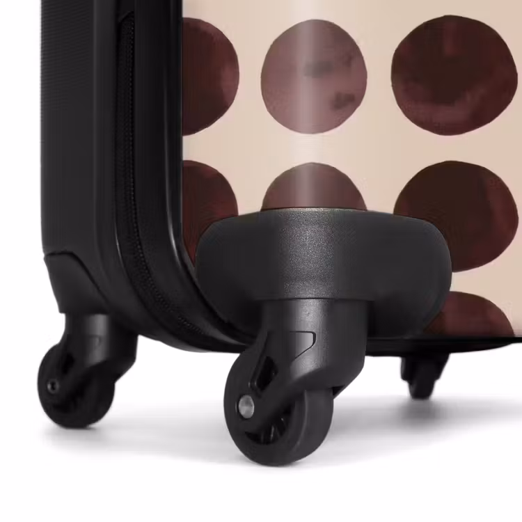 Koffer - Polka dots - Muster - Braun — 7