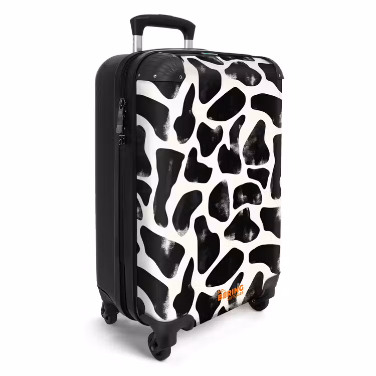 Koffer - Tiermuster - Flecken - Schwarz - Weiß — 2