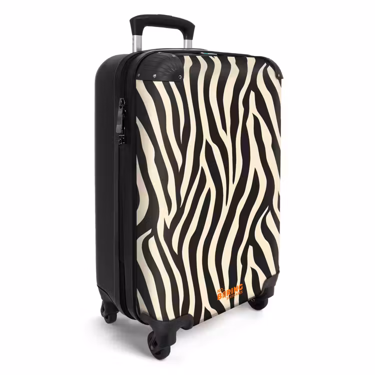 Koffer - Zebra - Druck - Klassisch - Schwarz — 2