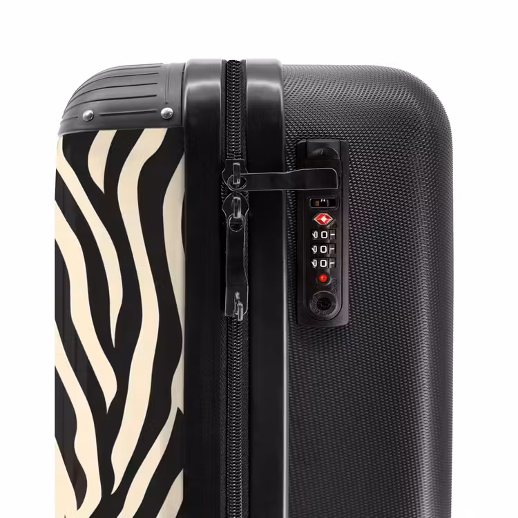 Koffer - Zebra - Druck - Klassisch - Schwarz — 6